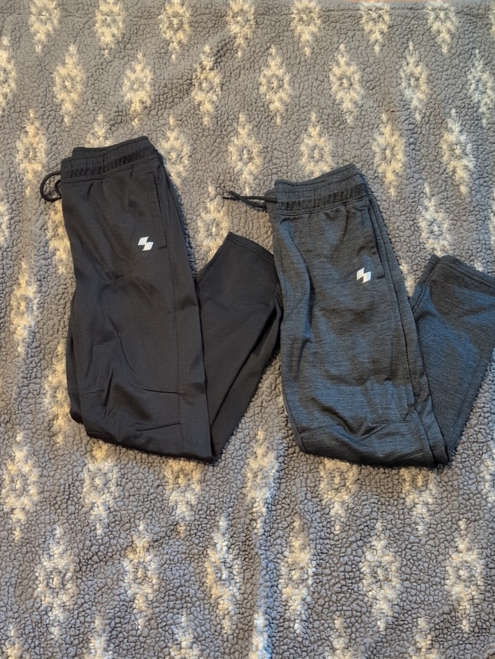 Sporto Kids Jogger Pants in Black and Charcoal